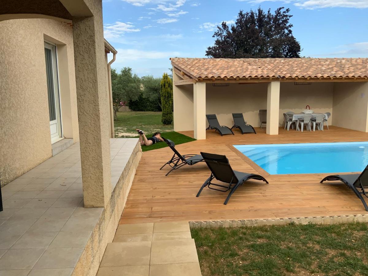 Gite Les Oliviers 10 Pers Piscine Au Calme 4 Etoiles Saint-Laurent-la-Vernède 외부 사진