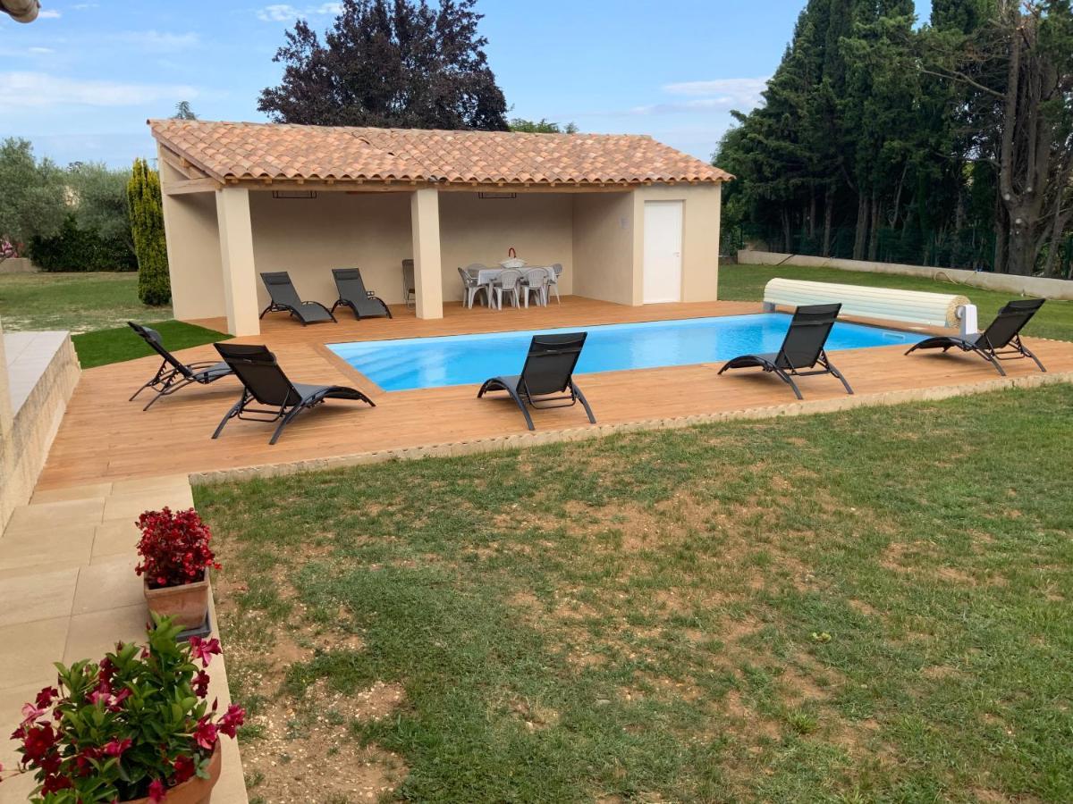 Gite Les Oliviers 10 Pers Piscine Au Calme 4 Etoiles Saint-Laurent-la-Vernède 외부 사진